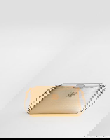 Taška cez rameno Dolce & Gabbana Laminated Calfskin Phone Bag Onesize Metalická | BI3466AZ6488H945, 0