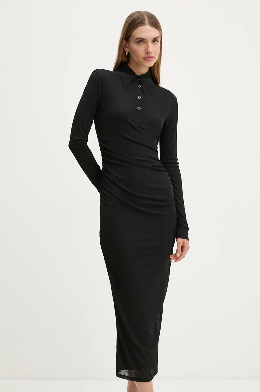 Šaty Nanushka Verity Midi Dress Čierna | NW24CRDR00399, 0