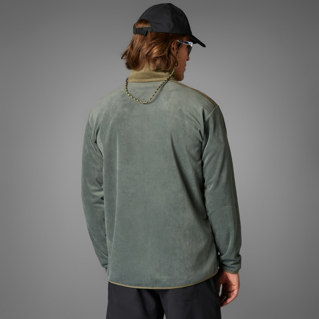 Mikina adidas Performance Terrex Fleece Full-Zip Jacket Zelené | JC9615, 1