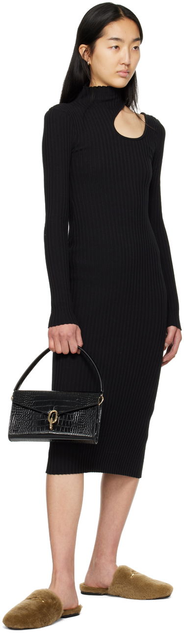Šaty Anine Bing Anine Bing Victoria Midi Cutout Dress Čierna | A-02-0340-000, 3