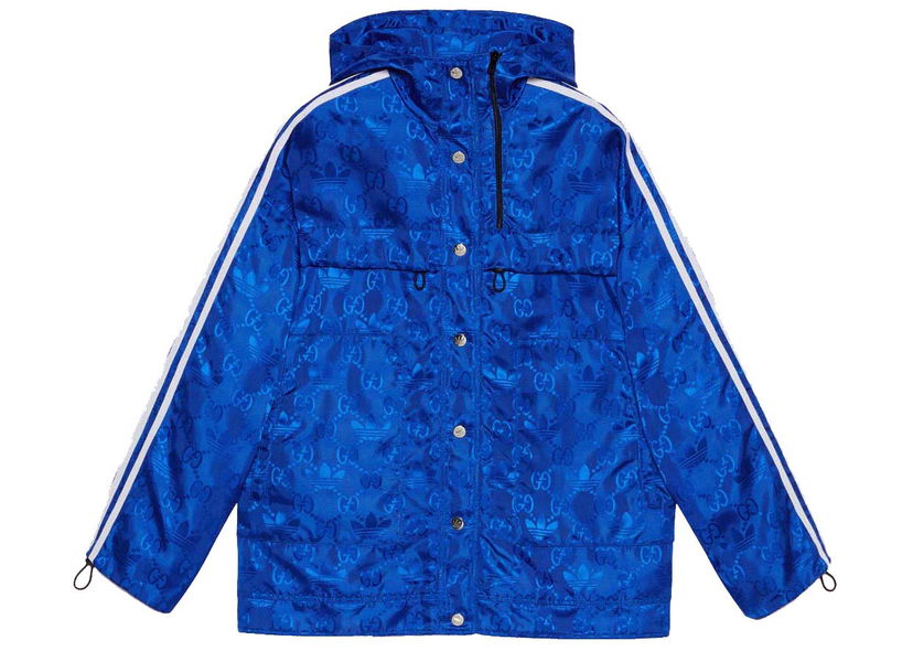 Bomber bunda Gucci adidas x Bomber Jacket Cobalt Blue Modrá | 702298 ZAJFW 4153