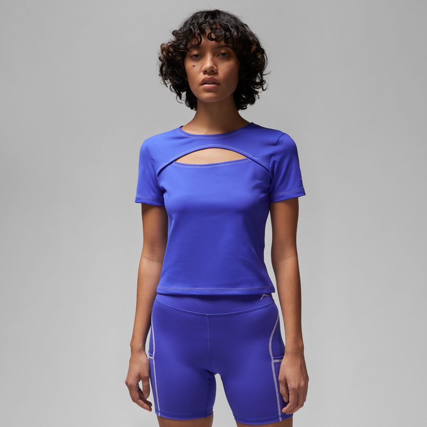 Tričko Jordan Sport Keyhole T-Shirt Fialová | DX0464-430, 0