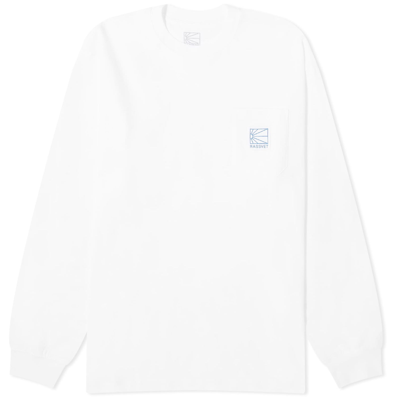 Tričko PACCBET Pocket Tag Long Sleeve Biela | PACC14T007-WHT, 0