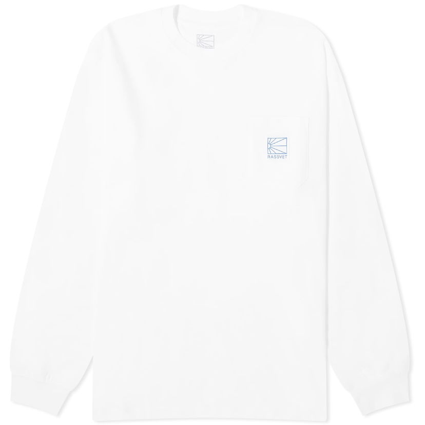 Tričko PACCBET Pocket Tag Long Sleeve Biela | PACC14T007-WHT