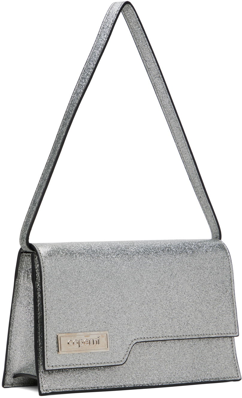 Taška cez rameno Coperni Mini Glitter Shoulder Bag Metalická | COPBA66F6008, 1