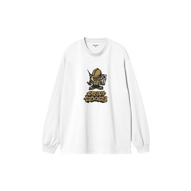 Tričko Carhartt WIP Long Sleeve Graphic Print T-Shirt Biela | I033954_8, 5