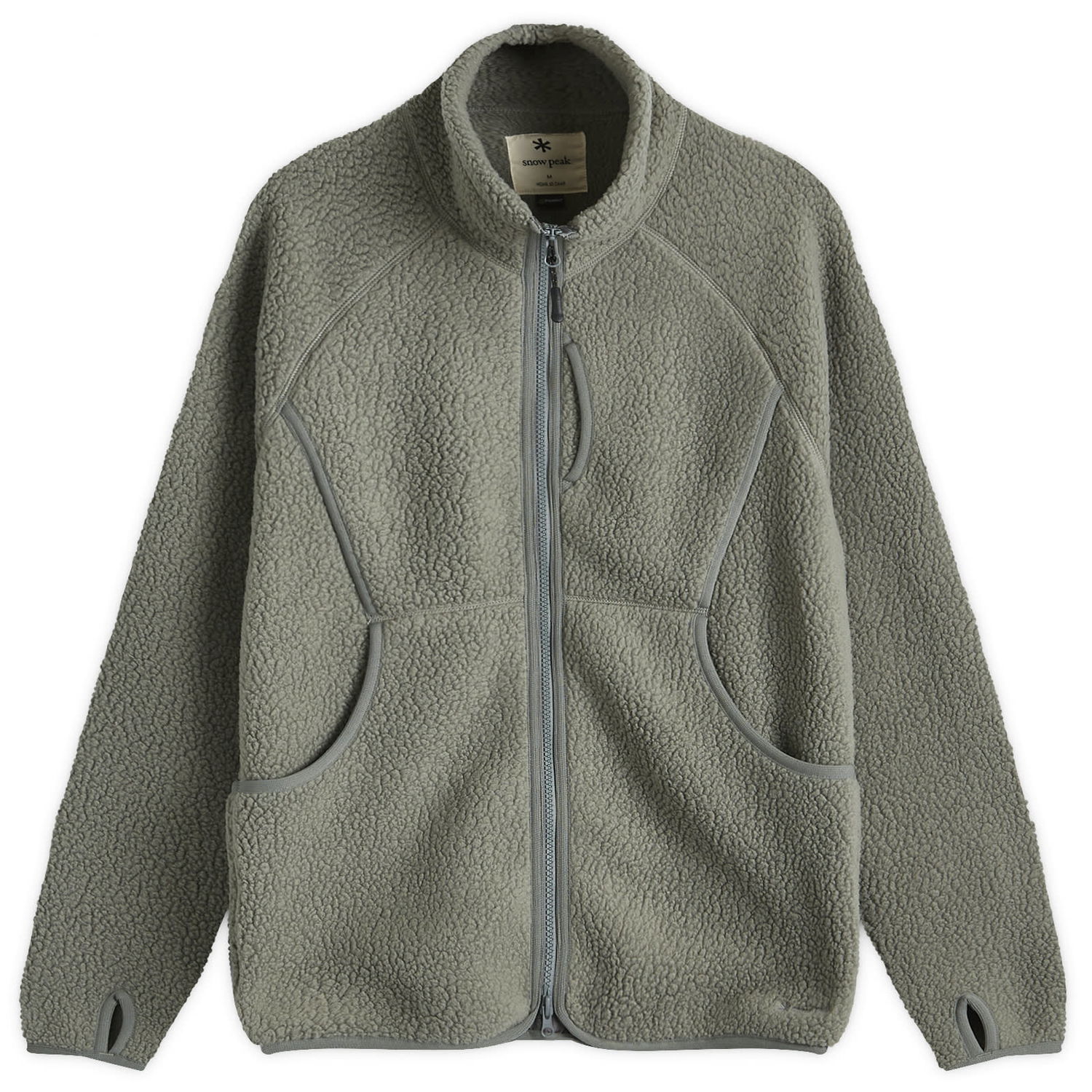 Mikina Snow Peak Thermal Boa Fleece Jacket Šedá | SW-24AU005-GRY, 0