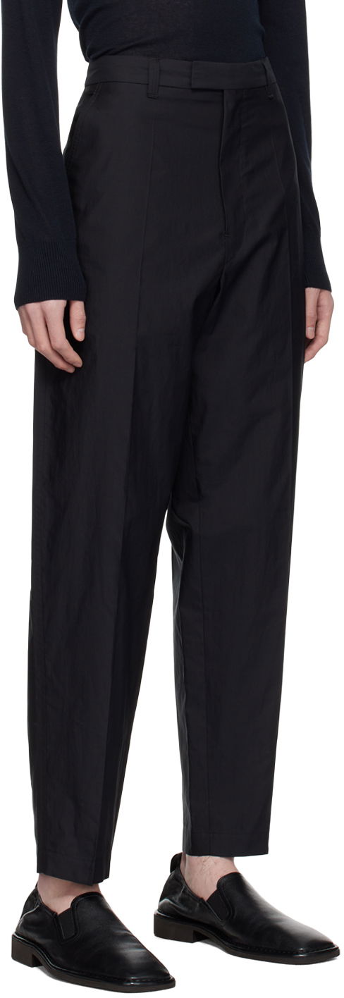 Nohavice LEMAIRE Lemaire Washed Cropped Trousers Čierna | PA1105 LF1209, 1