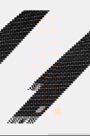 Šál GANNI Double Face Wool Check Scarf Rôznofarebný | A6933, 0