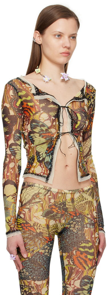 Tričko Jean Paul Gaultier Jean Paul Gaultier Butterfly Print Cardigan Rôznofarebný | 24/25-F-CD006-T545-1090, 1