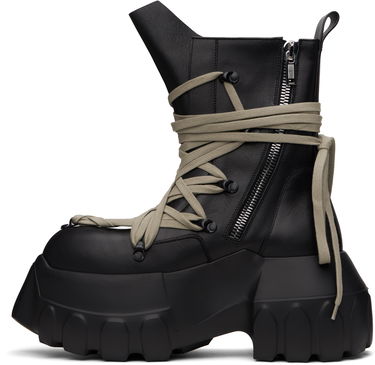 Tenisky a topánky Rick Owens Rick Owens Hollywood Megalace Mega Tractor Boots Čierna | RR01E5867 LCHW1, 2