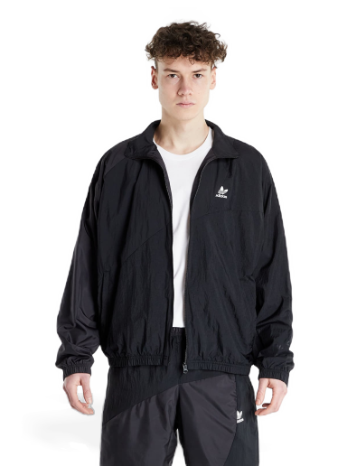 Bomber bunda adidas Originals Block Fabric Woven Track Top Čierna | HE2952