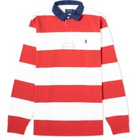 Polo tričko Polo by Ralph Lauren Block Stripe Rugby Polo Shirt Červená | 710926275003, 1