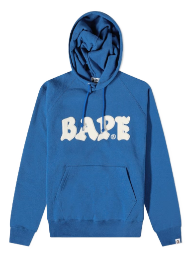 Mikina BAPE Relaxed Fit Pullover Hoody Modrá | 001PPI801001M-BLU