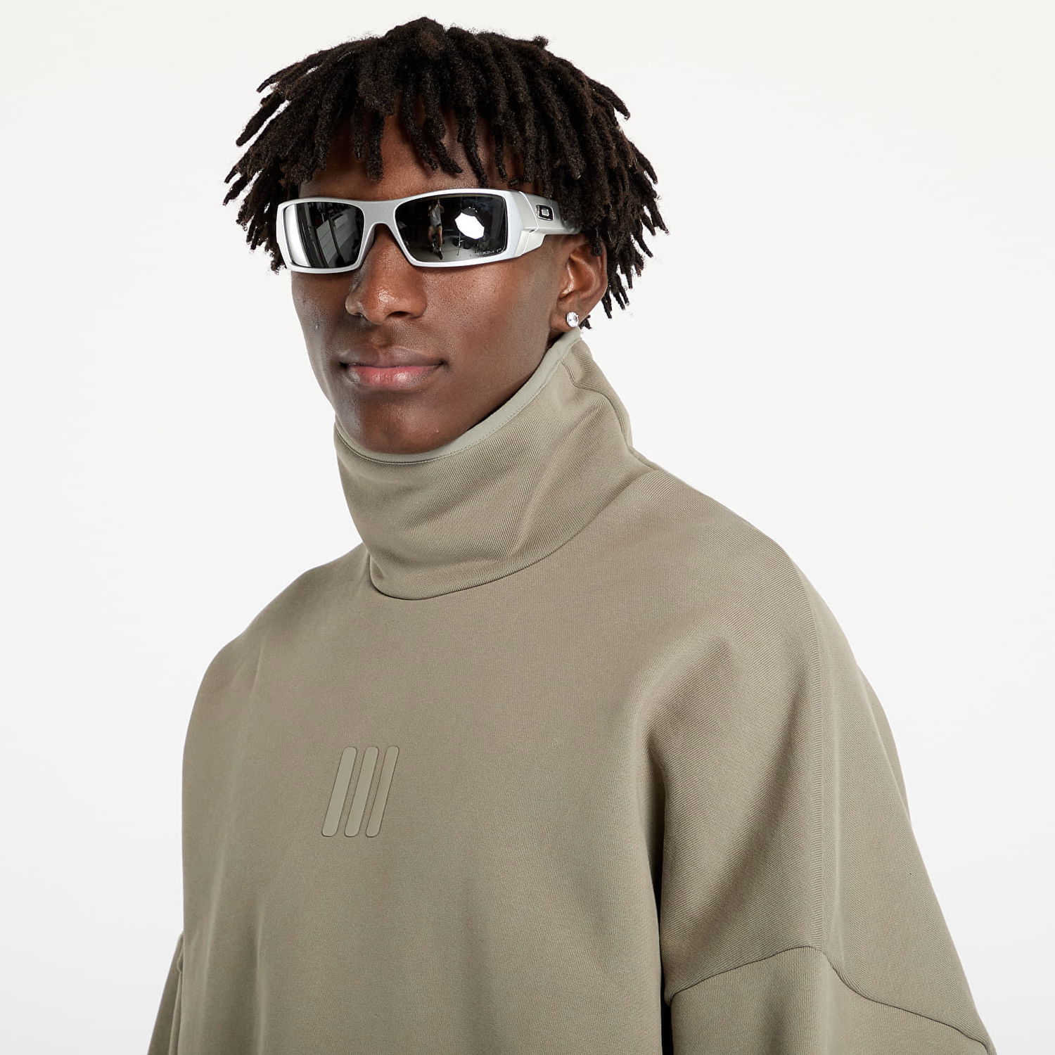 Mikina adidas Originals Sweatshirt adidas x Fear Of God Athletics Fleece Mock Sweatshirt Clay S Béžová | IS8743, 1