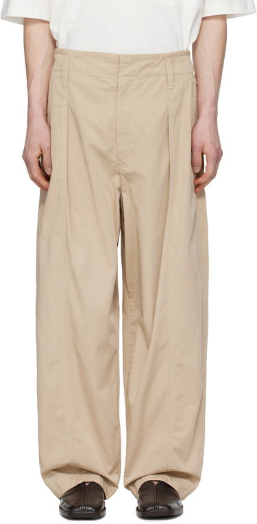 Nohavice LEMAIRE Lemaire Maxi Pleated Trousers Béžová | PA1202 LF1352, 0