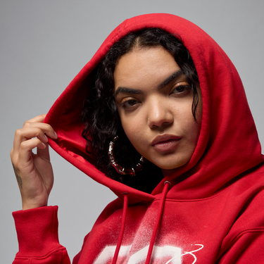 Mikina Jordan Jordan Flight Fleece Cropped Hoodie Červená | HJ0145-636, 2