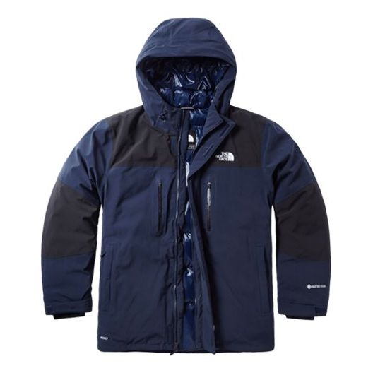 Parka The North Face Men's Hooded Down Puffer Jacket Navy | 46GH-M8U