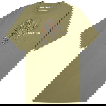 Tričko Maharishi Embroided Sue-Rye Dragon T-Shirt Zelené | 4541-OLV, 0