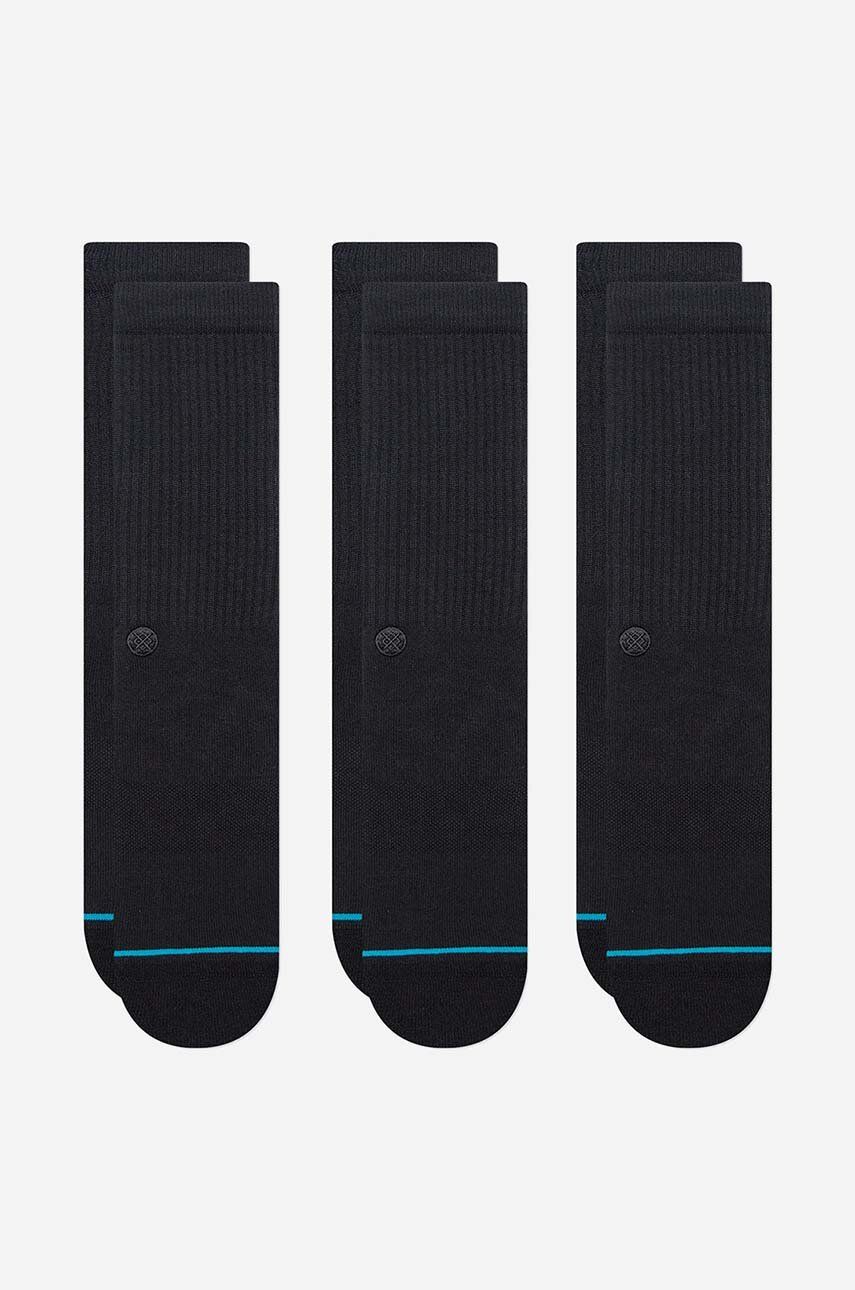 Ponožky Stance Shelter 3-pack Socks Čierna | A556A23SHL, 0