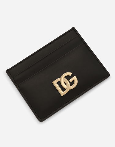 Peňaženka Dolce & Gabbana Calfskin Card Holder With Dg Logo Onesize Čierna | BI0330AW57680999, 3