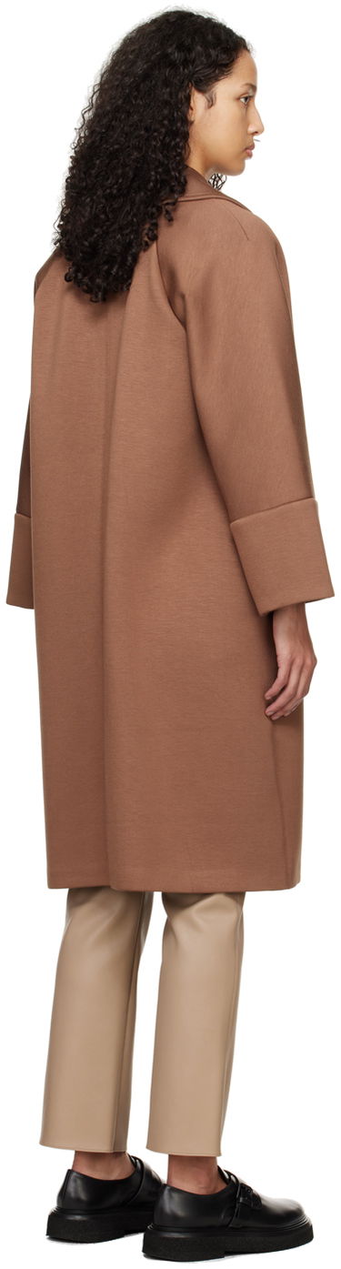 Kabáty Max Mara Max Mara Epopea Double-Breasted Coat Hnedá | 2419901021600 MM13074, 2