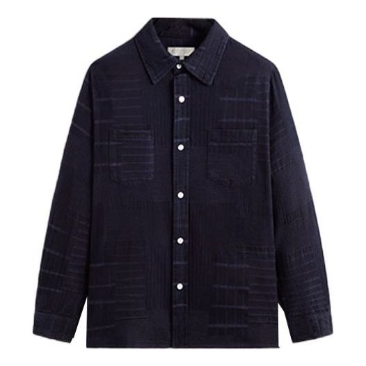Košeľa KITH KITH Jaydin Patchwork Buttondown Shirt Modrá | KHM031906-432, 0