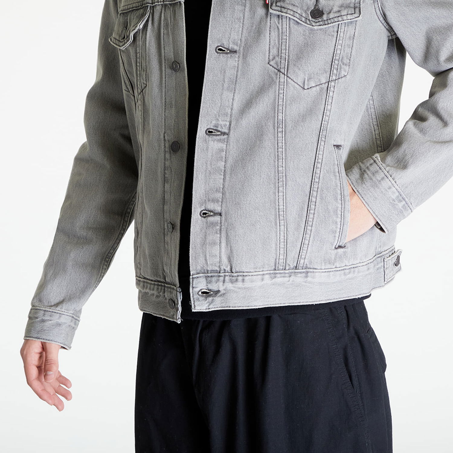 Bunda Levi's Men's denim jacket ® Trucker Jacket Gray Šedá | 72334-0502, 1