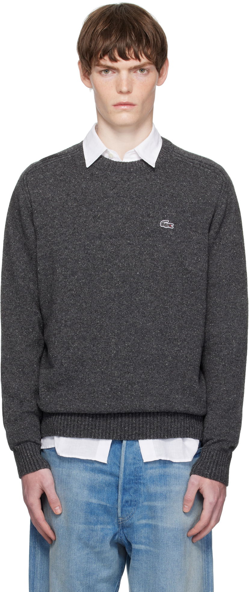 Sveter Lacoste Lacoste Knit Sweater Šedá | AH5173_I7X