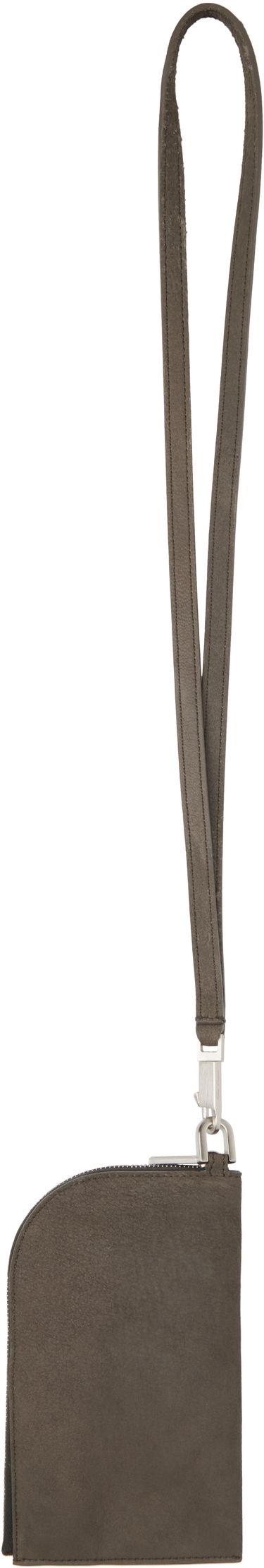 Peňaženka Rick Owens Rick Owens Hollywood Leather Neck Wallet Šedá | RA01E0611 LBA, 3