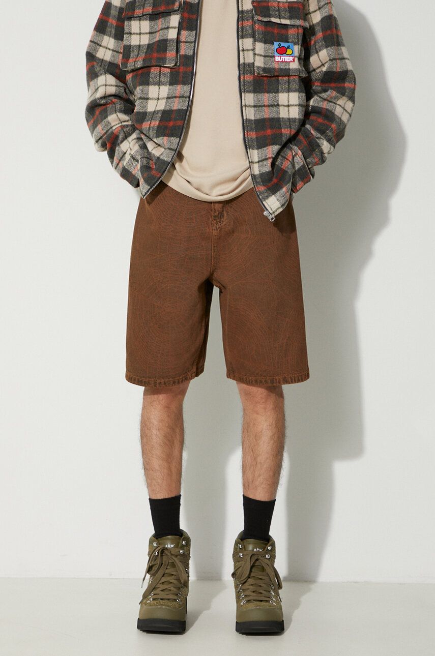 Šortky Butter Goods Web Denim Shorts Hnedá | BGQ3234801, 1