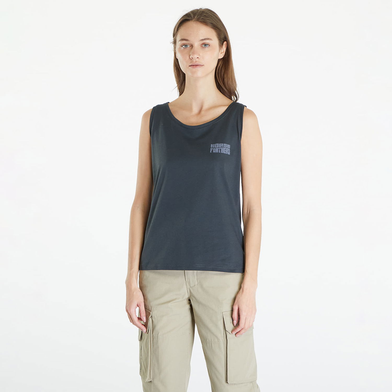 Tielko Horsefeathers Viveca Tank Top Gray Šedá | SW912A, 0