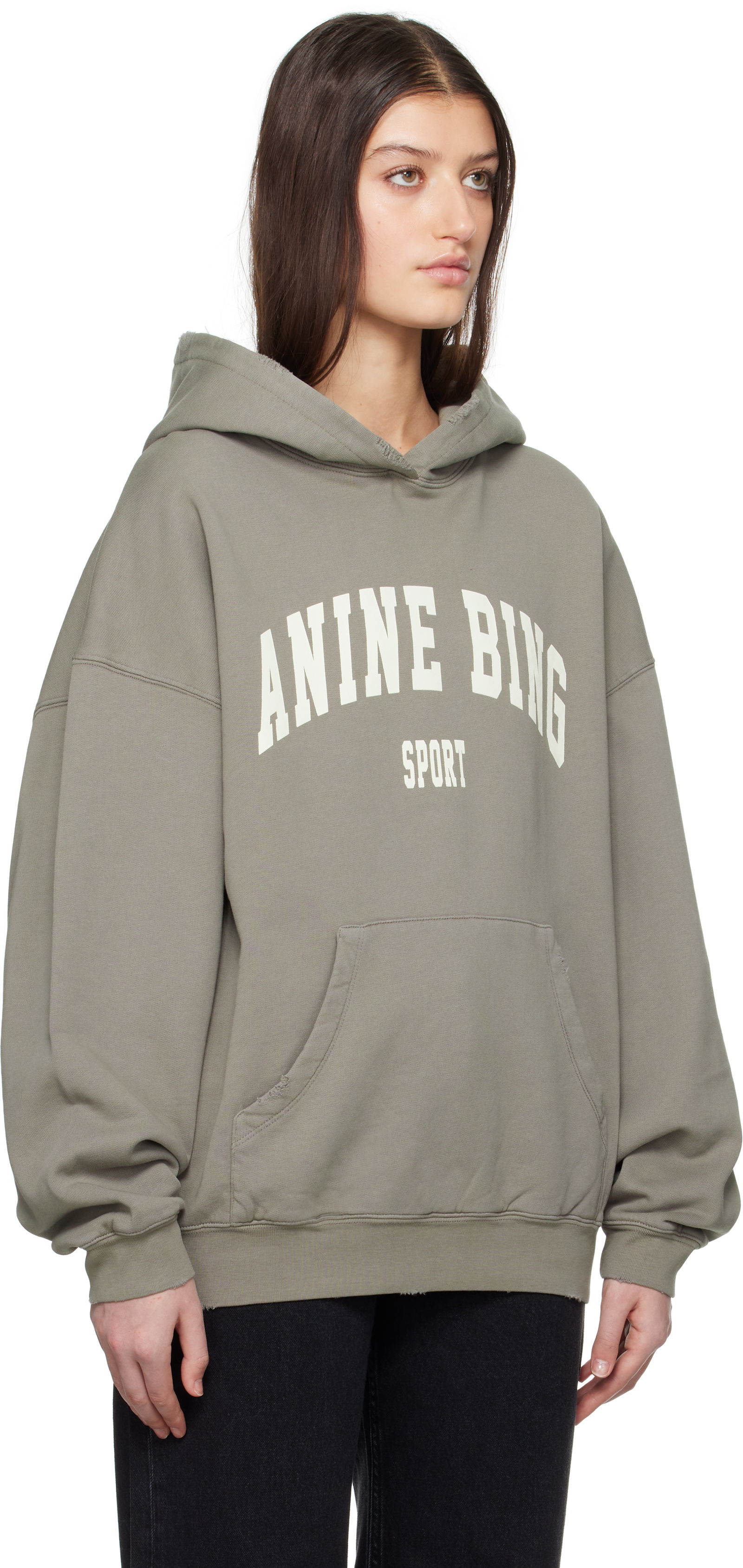 ANINE BING Women's Harvey Sport Logo Hoodie