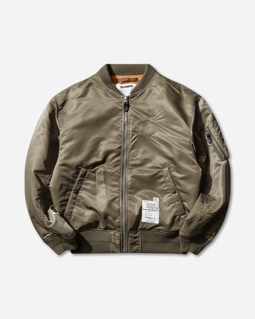 Bomber bunda Neighborhood MA-1 Flight Jacket MOD Zelené | 252SPNH-JKM02 OLIVE DRAB