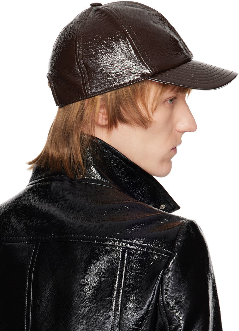 Faux-Leather Logo Cap