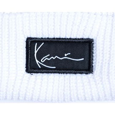 Kulicha Karl Kani Woven Signature Essential Fisherman Beanie Biela | kk7020346, 2