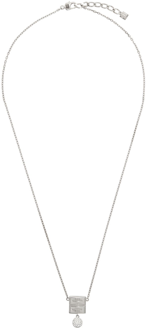 Náhrdelník Givenchy 4G Crystal Necklace Šedá | BF00PKF05M040