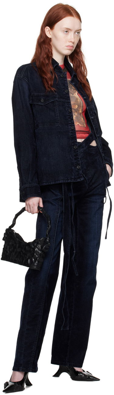 Bunda Ottolinger Ottolinger Oversized Denim Jacket Navy | 1700410, 3