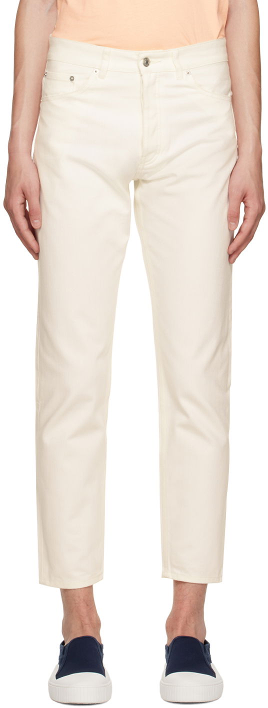 Džínsy MAISON KITSUNÉ Maison Kitsuné Tapered Jeans Biela | JM01176WW0072, 0