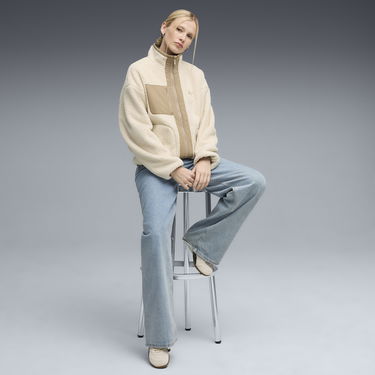 Prešívaná bunda Puma Reversible Hybrid Sherpa Jacket Béžová | 688386_87, 2