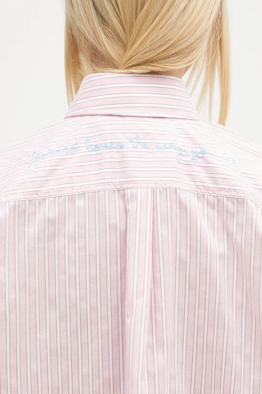 Košeľa Fiorucci Striped Balloon Sleeve Shirt Ružová | W01FPTLO170CO01PN03, 4