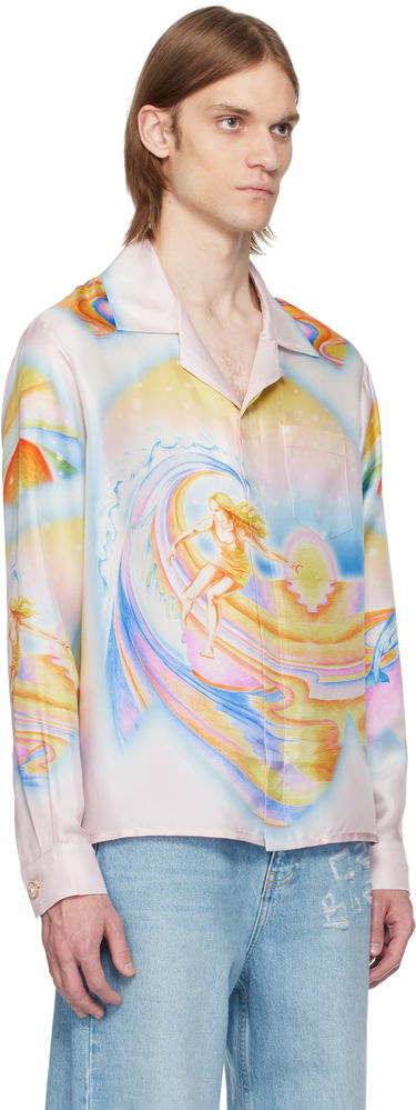 Košeľa Casablanca Casablanca Psychedelic Nirvana Silk Shirt Rôznofarebný | U-MS25-SH-006-05, 1