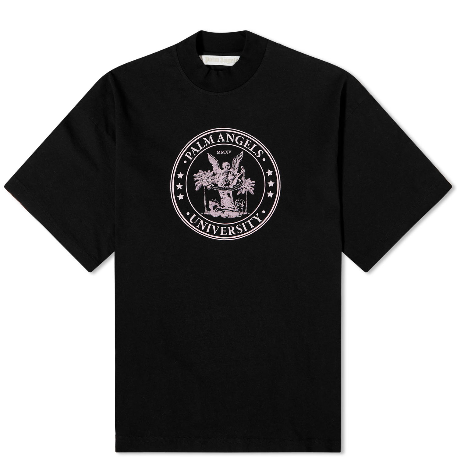 Tričko Palm Angels College Logo Loose Tee Čierna | PWAA017S23JER0051033, 0