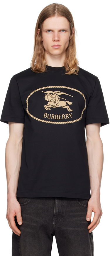 Tričko Burberry Burberry Knight Stamp T-Shirt Čierna | 8110953, 0