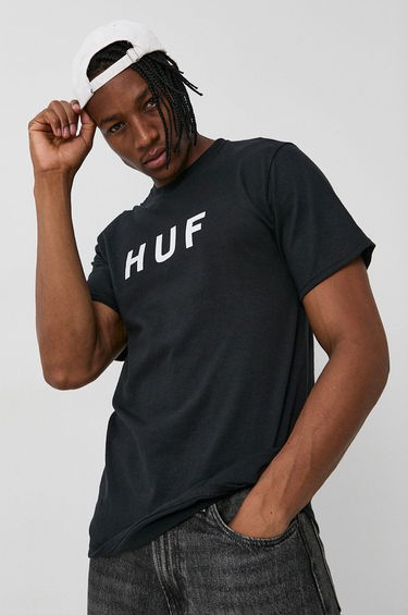 Tričko HUF Cotton T-Shirt Čierna | ts00508, 0
