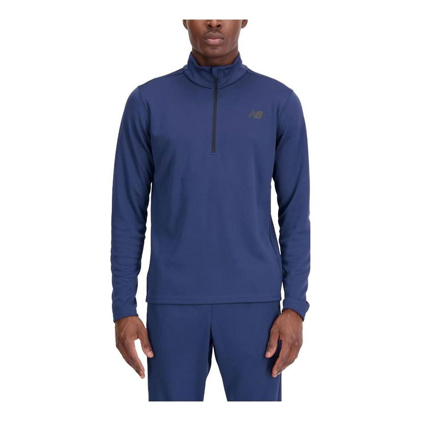 Sveter New Balance Knit Quarter Zip Top Modrá | MT33130-NNY