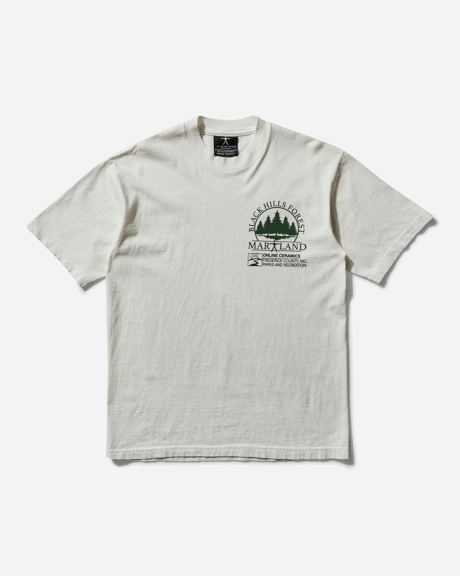 Tričko Online Ceramics The Blair Witch Project Black Hills Forest Map T-Shirt Béžová | TBWPHILLS OFFWHITE, 0