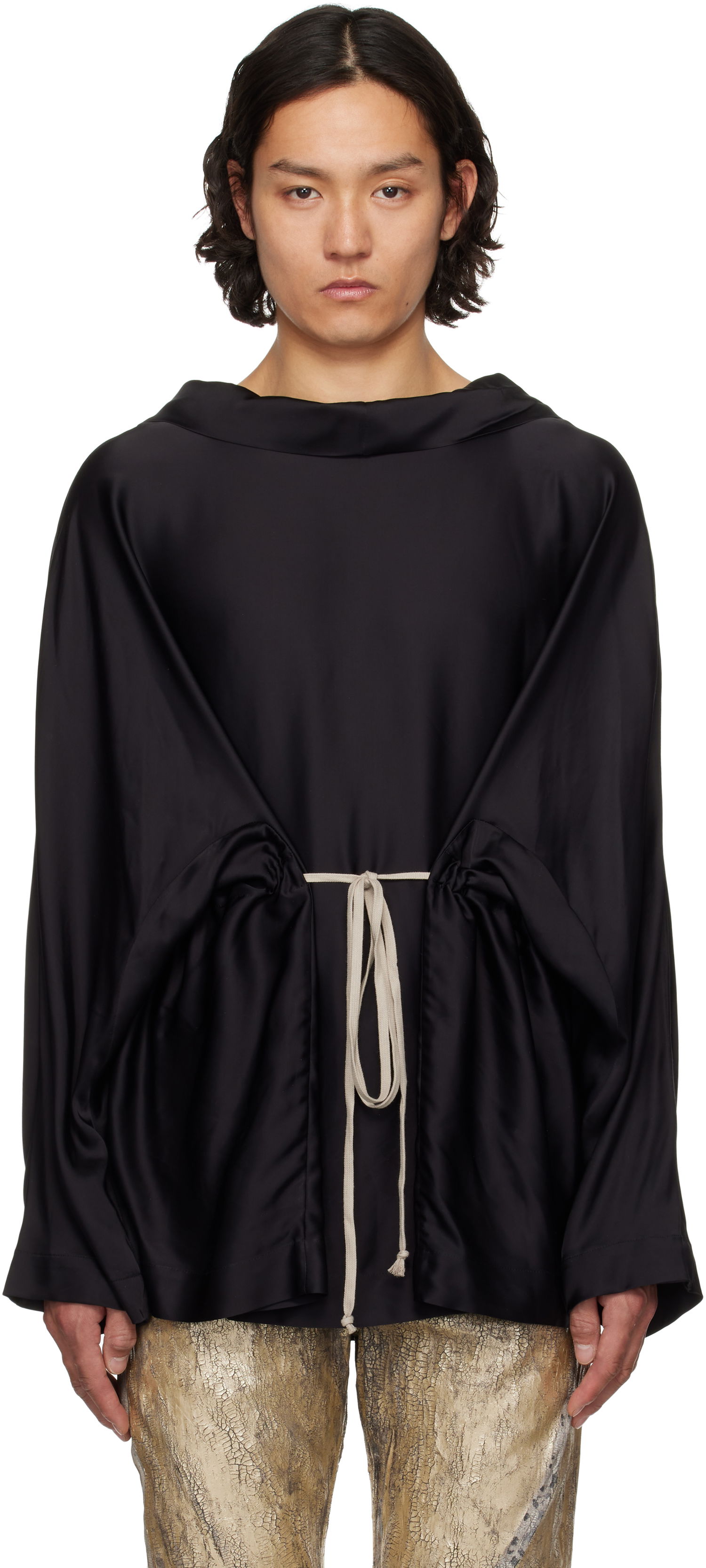 Sveter Rick Owens Rick Owens Hollywood Tunic Hoodie Čierna | RR01E5702 SCH, 0