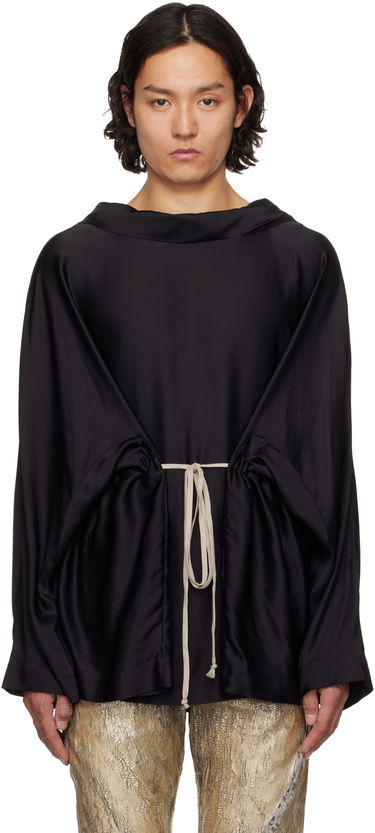 Sveter Rick Owens Rick Owens Hollywood Tunic Hoodie Čierna | RR01E5702 SCH, 0