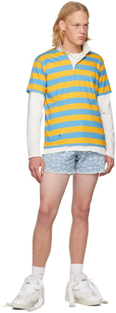 Šortky ERL Jacquard Denim Shorts Modrá | ERL05P005, 3